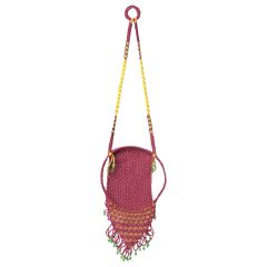 Macrame Teddy Bare Hanging Marron || Saras Aajeevika