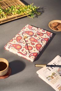 Diary S-Cut Button Sheet || Rajasthani Booti Pink || 8*10 || Saras Aajeevika