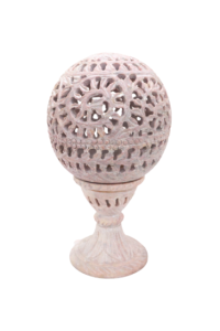 SARAS Aajeevika, Handcrafted | Marble Night Lamp | SHG Product | Madhya Pradesh | Marble Work | Pink Colour