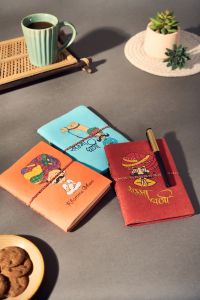 Diary Bahi Style || 7 Inch || Red Orange & Blue Colors || Set of 3 || Saras Aajeevika