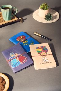 Diary Bahi Style || 7 Inch || Cream, Blue & Navyblue Colors || Set of 3 || Saras Aajeevika