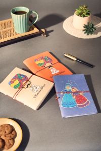 Diary Bahi Style || 7 Inch || Red, Blue & Grey Colors || Set of 3 || Saras Aajeevika