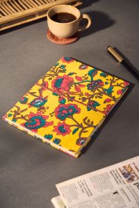 Diary Bahi Style || 9 Inch || Yellow Flower Design || Saras Aajeevika 