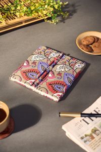 Diary With Pencil || Blue And Red Color Leaf Printed ||  7 Inch || Saras Aajeevika