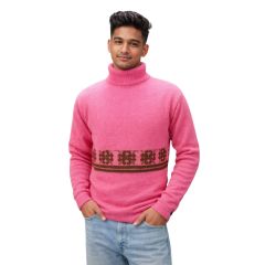 Wool Sweater Pink Color || L Size || Unisex || Saras Aajeevika