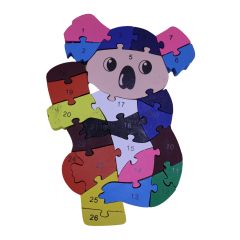 Wooden Puzzle Panda || Multicolour || Saras Aajeevika