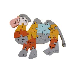 Wooden Puzzle Camel || Multicolour || Saras Aajeevika
