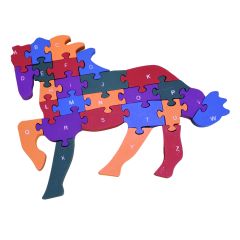 Wooden Puzzle Horse || Multicolour || Saras Aajeevika