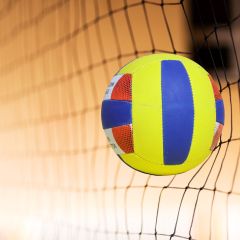 Pvc Volleyball 2 Play No.-5 (Blue,Yellow & Red) || Saras Aajeevika