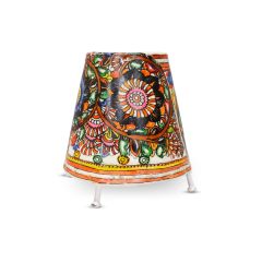 Goat Leather Round Lamp Shade Flower 5 inch || Saras Aajeevika