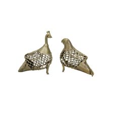 Dhokra Brass Peacock & Parrot Set || Home Decoration Item || Saras Aajeevika