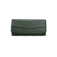 Pure Leather Clutch Wallet Green || Saras Aajeevika