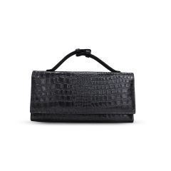Pure Leather Clutch Wallet Black || Saras Aajeevika