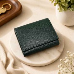 Pure Leather Gents Wallet || Green Colour || Saras Aajeevika
