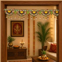 Kachchh Kauri Toran || Multi Colour || 4ft || Saras Aajeevika