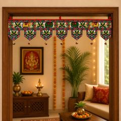 Kachchh Style Toran || Green Colour || 3.5ft || Saras Aajeevika