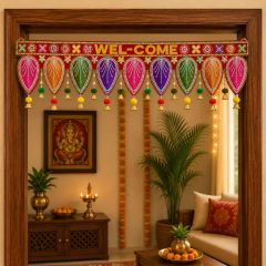 Kachchh Welcome Toran 3ft || Red Colour || Saras Aajeevika