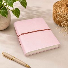 Handmade Paper Diary || Plain Bahi || Size 8x6 || Pink Colour || Saras Aajeevika