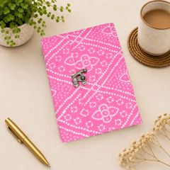 Handmade Paper Lock Diary || Size 8x6 || Pink Colour || Saras Aajeevika