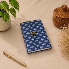 Handmade Paper Lock Diary || Size 8x6 || Blue Colour || Saras Aajeevika