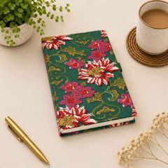 Handmade Paper Diary Pen Luppi || Size 8x6 || Green Colour || Saras Aajeevika