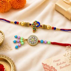 Bhaiya Bhabhi Rakhi Set Type-1 || Set of 2 || Saras Aajeevika