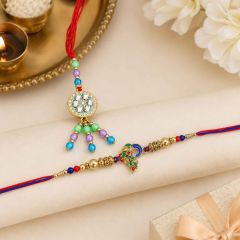 Bhaiya Bhabhi Rakhi Set Type-2 || Set of 2 || Saras Aajeevika