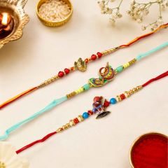 Rakhi Set (2 Brother Rakhi + 1 Kids) || Set of 3 || Saras Aajeevika