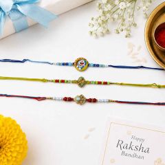 Rakhi Set for 3 Brothers Type-2 || Set of 3 || Saras Aajeevika