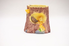  FLOWER AND DEER-POT