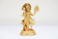 Brass Idol Red Hanuman | SHG Product | Uttar Pradesh | Devotional | Traditional | Auspicious 