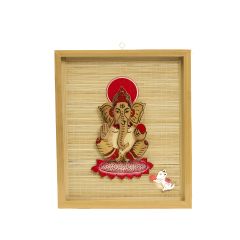 Bamboo Wall Hanging Frame Lord Ganesha 16*12 inch || Saras Aajeevika