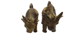  Dhokra Art Brass Bail 2.5" (Set of 2)