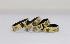 Glass Bangle Radhe (Set of 4) || Carbon Blue Color || Saras Aajeevika