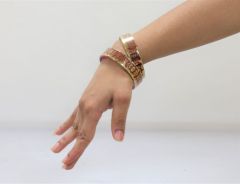 Glass Bangle Leaf (Set of 4 ) || Red Colour | Saras Aajeevika