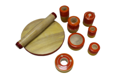 Cooking Set Orange | Toy for Kids | Handmade Toys | Wooden Toys
