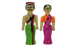 Raja Rani Green Pink | | Toy for Kids | Handmade Toys | Wooden Toys | Home Decor