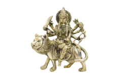 Antique Brass Maa Durga | Brass Figurine | Puja Essentials | Maa Durga Figurine | Antique Brass Work