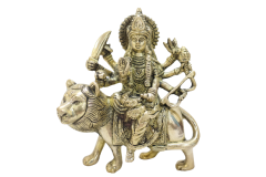 Antique Brass Maa Durga Antique Brass Maa Durga | Brass Figurine | Puja Essentials | Maa Durga Figurine | Antique Brass Work