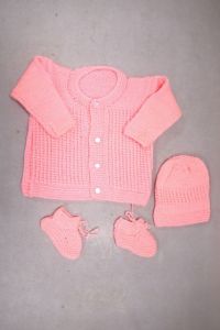 SARAS Aajeevika | Wooden Baby Suit | SHG Product | Warm and Cosy | Punjab | Pink