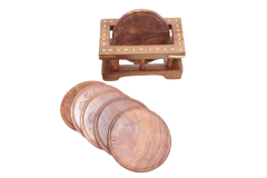 Handcrafted | Wooden Coaster Tyre | SHG Product | Punjab | Natural Wood | Eco-Friendly | Set of 6