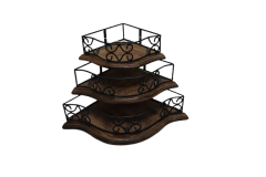  Wooden Corner Set Of 3