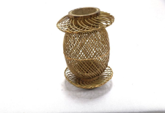  Bamboo Hanging Lamp Shade Round 10In