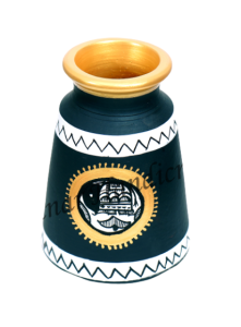 Handcrafted | Flower Vase | SHG Product | Uttar Pradesh | Terracotta Pottery | Black Pottery | Madhubani Art | Fine Clay | Black 7