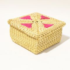 Golden Grass Squre  Box 4 Inch || Decorative Items || Golden || Saras Aajeevika
