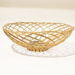 Bamboo Flower Or Fruits Basket Small || Brown || Saras Aajeevika