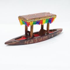 Walnut Wooden Shikara Small || Dark brown || Saras Aajeevika