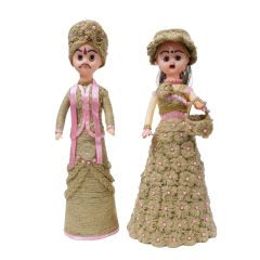 Sutli Doll Pair || Brown & Pink || Saras Aajeevika