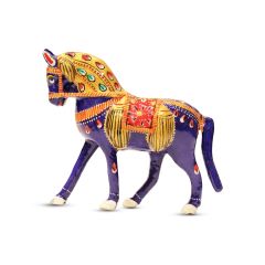 Meenakari Horse Statue || Decorative Item for Living Room or Home || Handmade by Rural SHG Women || Saras Aajeevika