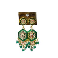 Jali Cutting Pan Shape Earrings || 3 colour Variant || Saras Aajeevika
